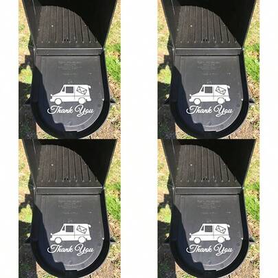 Mailbox Decal Thank You Sticker Us Mail Carrier Thanks 4 In.