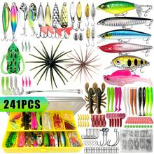 85/119/241/244pcs Fishing Tackle Box Accessories, Including Spoon Lures, Soft Plastic Lures, Suitable For Freshwater And Saltwater Realistic Lures, All-Around Minnow Lures, Crankbaits, Pencil Lures, Popper Lures, All-Water Soft Lures, Gift For Men - Multicolor - View 15