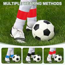 1 Pair Sports Leg & Ankle Silicone Sleeves, Anti-Slip Anti-Slip-Off Socks For Men & Women Football Training - Multicolor - View 7