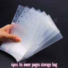 Pocket-Sized Transparent Ring Binder + Transparent Inner Pouch For Cash Storage, Savings, And Investment Planning. Slim, Plain, Simple, Mini Style. Easy Storage Set For Small Amounts Of Cash, Cards, And Receipts When You're Out And About. - A - View 14