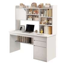 Escritorios Mueble Escritorio De Ordenador Escritorios 100cm,Estilo Minimalista Moderno, Escritorios para Oficinas en el Hogar,para espacios pequeños, dormitorio, estudiante - Blanco - Ver 10