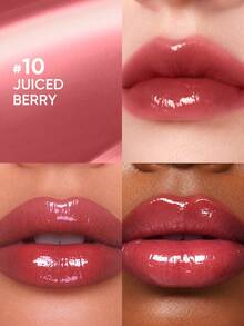 JUDYDOLL WATERY LIP GLOSS 2.4g Ice Iron Water Glow Lip Gloss Essence Mirror Lip Glaze Lip Gloss Water Glow Full Color Lip Care Non-Stick Cup Self-Use Gift Beginner Beach Travel Holiday Date School Work - #10 - View 5