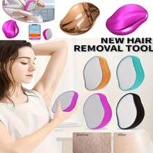 1件裝女性用無痛手動水晶玻璃除毛器，家用除毛設備 - 彩色 - 查看 9