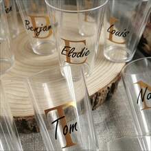 1-20 Personalized Text Wedding Party Cups, Beer Mugs With Premium Matte Texture, Durable And Elegant. Suitable For Wedding Favors, Engagement Decor And Banquet Decoration, Perfect As Guest Gifts - Multicolor - View 5