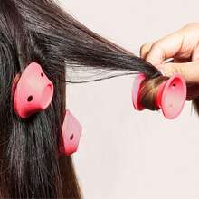 10 pezzi/20 pezzi/30 pezzi/40 pezzi Bigodini senza calore, Bigodini in silicone morbido, Bastoncini per arricciare i capelli durante la notte, Strumento per acconciatura ondulata - Multicolore - Visualizzare 9
