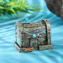 3pcs Classic Underwater House Mini Figurines, Suitable For Fish Tank Landscape, Desktop Display, Birthday Cake Party Decoration - Happy Aquarium - View 5