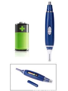 3-In-1  Men' Nose Ear Hair Trimmer & Eyebrow - Suitable For Nose, Ear, Eyebrow Hair Removal, No Pulling/Snagging, Easy Clean, Plastic Device For Travel & Grooming Gift For Men - Blue - View 9