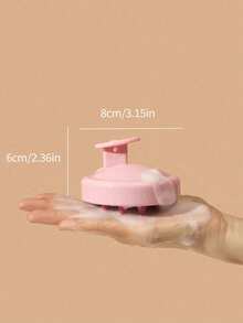 1pc Soft Silicone Scalp Massage Shampoo Brush, Suitable For Dry/Wet Hair (Curly/Straight) And All Hair Types, Bath Head Massage Comb, Can Be Used For Blow-Drying Styling, Shampooing And Hair Care Massage, Portable And Easy To Use - A - View 7