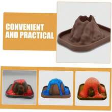 1pc Volcano Model Craft, With Realistic Eruption Base, Compact Volcano Mold, Aquatic Animal Habitat Decoration, Anti-Overflow Design, Suitable For Education And Science Projects, Large Aquarium Volcano Decoration, Skeleton Model Ornament - Multiple Styles - View 5