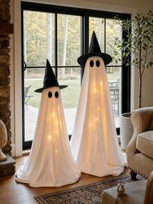 Halloween Glowing Ghost, Indoor/Outdoor Scary Ghost Decoration, Suitable For Porch, Home, Outdoor, Garden, Yard, Lawn, Party Decor - Ghost - View 3