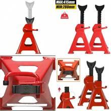 2Pcs Axle Stands FloorJack Heavy Duty Lifting 3 Ton Capacity Stand Car CaravanUK - A - View 3