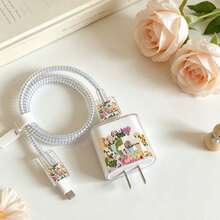 1 Set Bintang Laut Karang Kuda Laut Elemen Laut Biru, Kompatibel dengan Casing Pelindung Charger Apple, Kompatibel dengan Apple 18-20W - MultiWarna - View 4