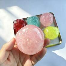1pc Japanese & Korean Style Coconut Oil Bead Handmade Squeeze Ball Stress Relief Toy - 彩色 - 查看 6