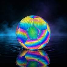 1pc Vibrant Fluorescent Green PU Soccer Ball, Professional Match Training Football For Outdoor Sports - Multicolor - View 7