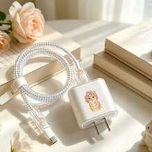 1 Set Bintang Laut Karang Kuda Laut Elemen Laut Biru, Cocok dan Kompatibel dengan Casing Pelindung Charger Apple yang Kompatibel dengan Apple 18-20W - MultiWarna - View 4