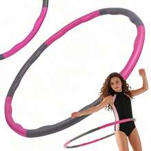 Fitnesskreis72cm aus EVA-Schaum, 6-teiliger Wellen-Design Reifen für Bauchmuskeltraining, Fettverbrennung & Koordination, faltbarer Übungsreifen für Erwachsene, Geschenkidee - A - Übersicht 8