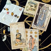 12x7cm Vintage Classic Rider-Waite Tarot Cards, English Language, With Guidebook, Tarot Card Game For Enthusiasts, Divination And Prediction Card Game - Multicolor - View 9