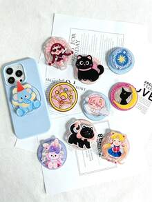 Custom Phone Case With Foldable Stand, Universal Phone Airbag Stand With Rotatable Feature, Kids Pet Celebrity Cartoon Customization, Acrylic Phone Stand - Multicolor - View 8