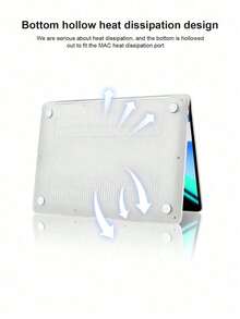 可愛卡通圖案筆電保護殼，相容 Macbook Air 13.3 A1932/A2179/A2337，硬殼保護套 + 鍵盤保護膜套組，防滑散熱防震筆電保護套，適合辦公、旅行與日常使用 - 查看 3