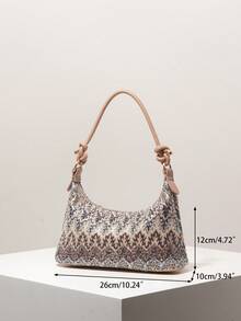 (隨機圖案) 肩背包，花卉波普，亮片，晚宴派對，派對套裝，舞會包，舞會配件，婚禮用品，優雅女士手提包，女士禮物 - 彩色 - 查看 7