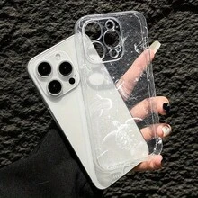 精準孔位高透明全螢幕白色星空海龜彩繪防摔透明手機殼，相容 iPhone 系列/系列，相容小米/ - 彩色 - 查看 4