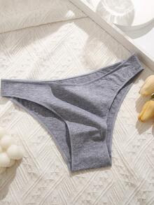 8pcs Basic Pure Cotton Women's Panties, Soft Solid Color, Sports Style, Suitable For All Seasons - Multicolor - View 6