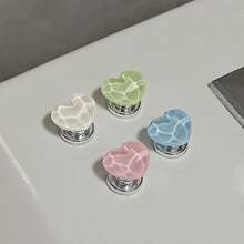 心形彩色創意馬桶沖水按鈕，浴室馬桶水箱輔助沖水按鈕 - 愛心款 - 查看 4