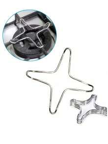 Rak Penyangga Kompor Gas, Alas Panci Kecil Anti Selip, Alas Teko Kopi Berbentuk Bintang, Dudukan Peralatan Masak Mini, Cocok untuk Panci Susu dan Teko Kopi Turki, Aksesori Kompor Gas Dapur untuk Pecinta Masakan Rumahan - MultiWarna - View 1