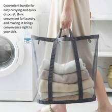 1 pieza Cesta plegable de gran capacidad y resistente al agua para almacenar ropa sucia, adecuada para el hogar y el baño - Multicolor - Ver 12