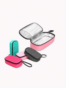 1 Stück wiederverwendbarer Gel-Kühlbeutel, geeignet für Insulin-Fütterungsflaschen, Kühl- und Isolierbeutel, Outdoor-Medikamenten-Organizer, isolierte Tasche, tragbare Aufbewahrungstasche für Outdoor-Reisen, Camping, Fitness und den täglichen Gebrauch - Verschiedenfarbig - Übersicht 2