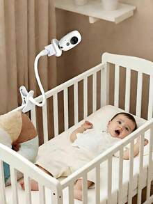 1pc/ Brand New 360° Rotating Security Monitoring Bracket, Flexible Spiral Base Phone Holder (21cm/41cm), With Camera Mount, Universal Bedside Bracket, Suitable For Smartphones, Home Security Cameras And Baby Monitors (Please Watch Video For Operating Instructions When Purchasing) - Clip-on Style - View 9