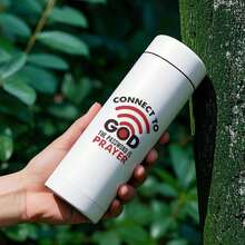 Connect To God 密碼是禱告 信仰主題汽車貼紙，創意 WiFi 圖案宗教乙烯基貼花，防水可移除基督徒汽車外裝飾 - 貼紙 - 查看 4