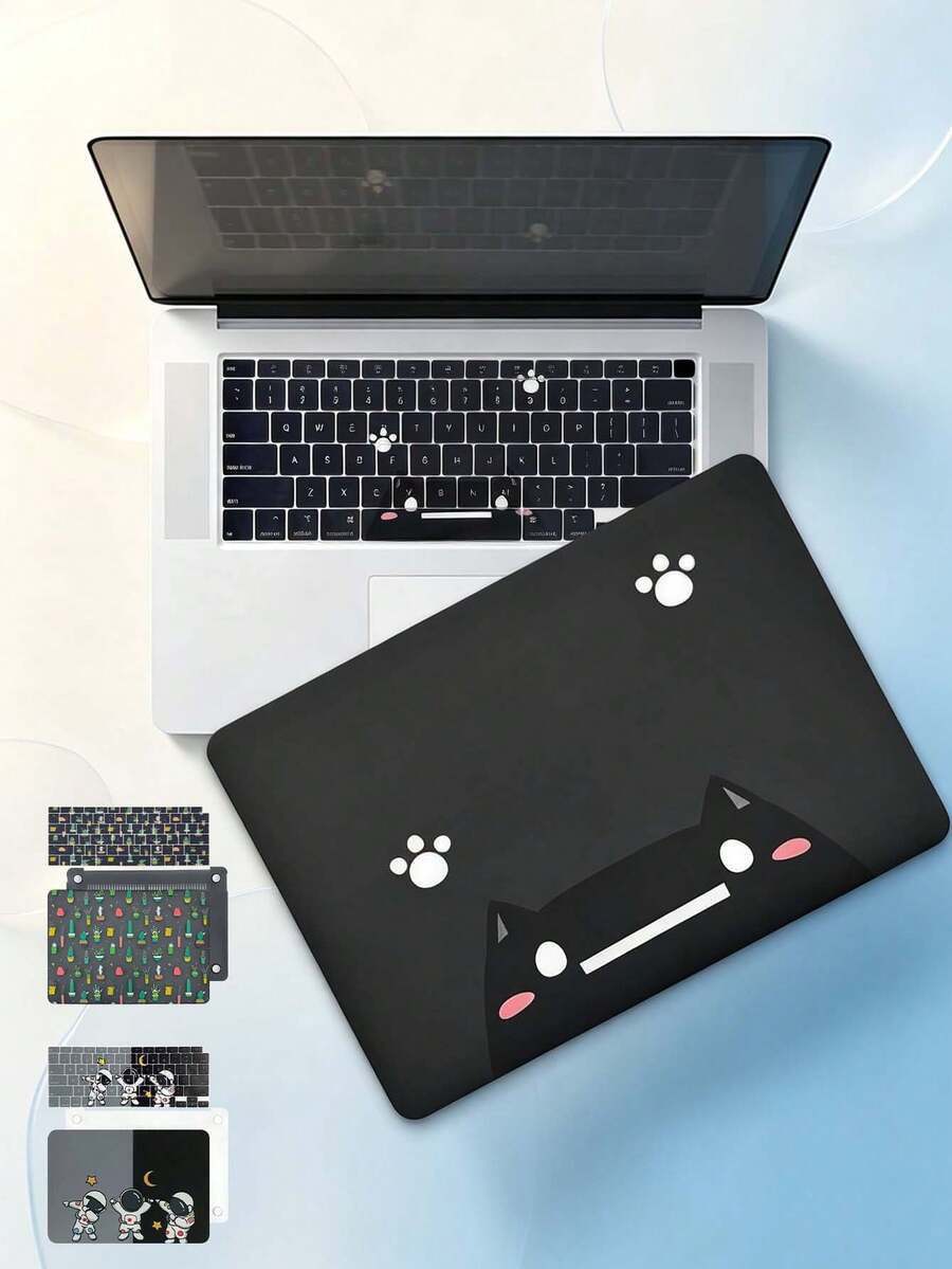 可愛卡通圖案筆電保護殼,相容 Macbook Air 13.3 A1932/A2179/A2337,硬殼保護套 + 鍵盤保護膜套組,防滑散熱防震筆電保護套,適合辦公、旅行與日常使用 - 查看 1