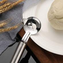 Set di 3/1 pezzi di cucchiai per sbucciare a forma di cactus in acciaio inossidabile, pelapatate multifunzione per frutta e verdura, sbucciatore a , scavatrici, utensile da cucina con manico lungo e foro per appendere, adatto per la cucina domestica e del ristorante - Argento - Visualizzare 6