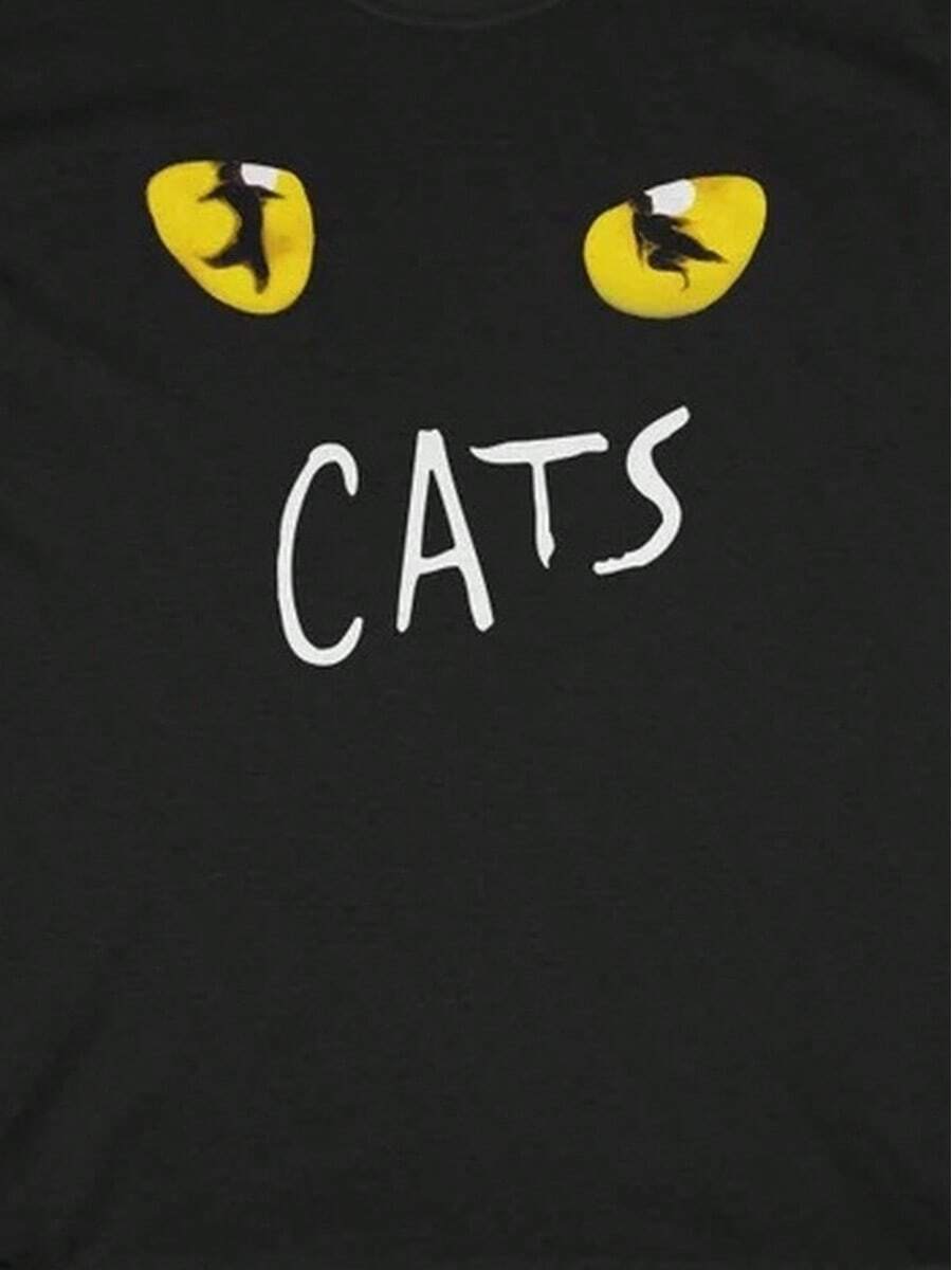 Eu Lager,Y2K Tops,Cats Black T-Shirt - 黑色 - 查看 1