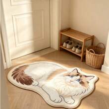 1pc Rollable Bath Mat, Bathroom Rug, Door Mat, Small Rug, Carpet, Floor Mat, Home Decor, Area Rug, Outdoor Mat, Bedroom Carpet, Washable Rug - Multicolor 8 - View 4