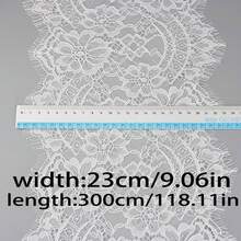 (3 Meters/Roll) Eyelash Lace Trim, Suitable For Clothing Decoration, Tabletop, Home Textiles, Wedding Decoration And DIY Craft Accessories - 3Meters - View 12