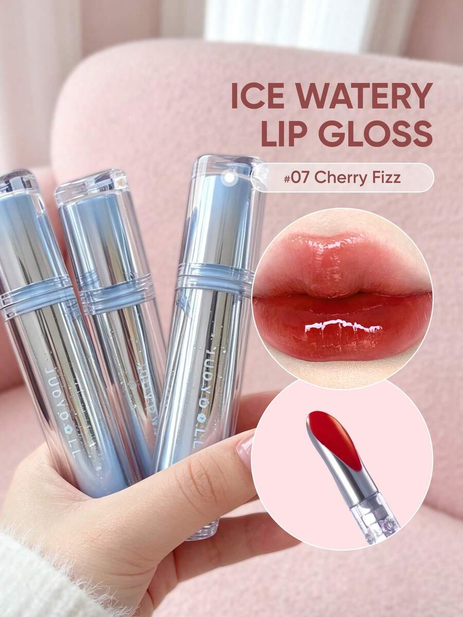 JUDYDOLL 水感唇釉 2.4g 冰鐵水感唇釉精華 鏡面唇釉 不沾杯 顯色豐潤 護唇 個人使用 禮物 初學者 海灘 旅行 假期 約會 校園 工作 - 07 熱紅酒 - 查看 1