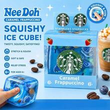 1pc High-Quality Soft Rubber Slow Rebound Ice Cube Squeeze Toy, Beverage Theme Series Stress Relief Gadget, Multi-Flavor Theme Decompression Toy, Soft Rubber Durable And Non-Deformable Stress Relief Item, Transparent Glossy Realistic Ice Cube Shape Squeeze Ball, Office Home Stress Relief And Emotional Release Toy, Adult Anxiety Relief Hand Toy, INS Style Creative Desktop Decor - Multicolor - View 7