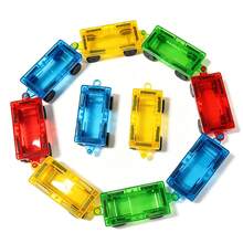 Mini Transparent Wheels - STEM Building Accessories, Magnetic Blocks Replacement Parts, Ideal Supplement For Car Models, Creative Educational Toy Accessories For Children, Random Color (Suitable For 3 Years And Above) - Multicolor - View 2
