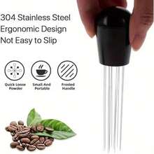 Circular Coffee Distribution Needle, Italian Espresso Distribution Needle, 304 Stainless Steel Needle, Coffee Powder Even Distribution Tool, Special Tool Suitable For Restaurant, Home, Casual Bar, Cafe, Coffee Needle Distribution Stirrer, Used For Even Distribution - Multicolor - View 7