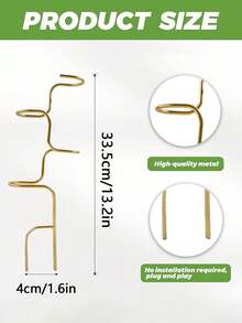 1pc Indoor Plant Support Stake - Flower And Herb Gardening Support Rod - Lattice Frame, Suitable For Stability And Support - Easy To Use Support Structure, Suitable For Potted Climbing Plants - Multicolor - View 6