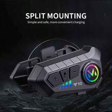 Y10 Bluetooth Motorcycle Helmet Headset Wireless Audio Player IP66 Waterproof 400mAh Long Standby - Y10-hard-1 - View 8
