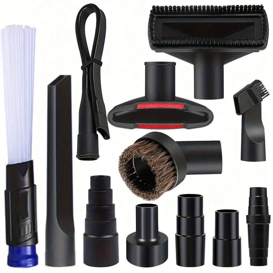 12pcs Universal Vacuum Cleaner Accessory Cleaning Tool Set, Includes ...
