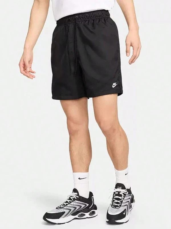 Nike Men's CLUB Black Loose Running Fitness Sports Casual Woven Shorts - Black - View 1