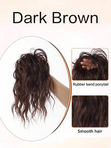 Synthetic Hair Bun Hair Piece,Synthetic Ponytail Extension, Synthetic Fake Buns Hairs Extensions, Buns Hairpieces For Women Daily Wear - Multicolor - View 9