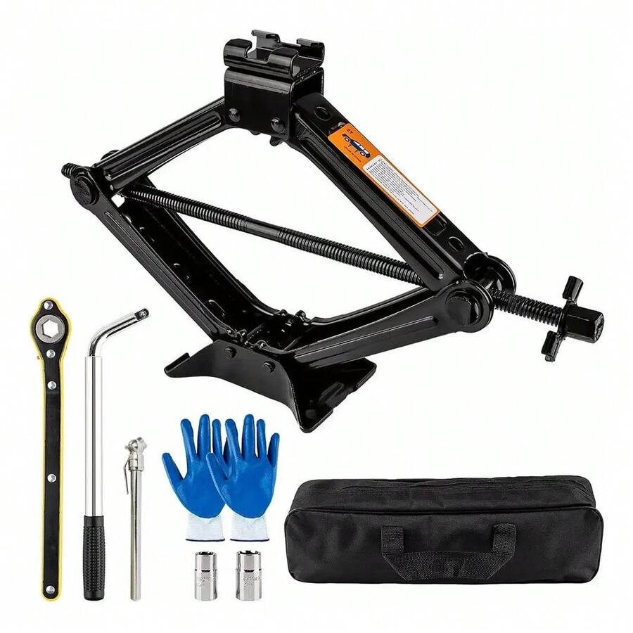 Kit de Gato de Tijera Banna para Coche con Llave de Trinquete y Accesorios - 2.5 Toneladas - 1 - Ver 1