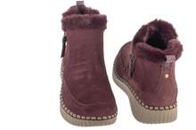 Skechers Wilshire Blvd - Fresh Zip - Burgundy Winter Boots Womens - Maroon - View 5