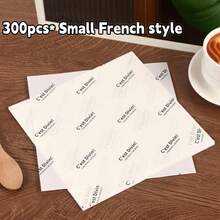 300pcs Oil-Proof Baking Paper - Food Packaging Paper, Suitable For Toast, Cake, Dessert, Bread And Tray Liners, For Home Kitchen Use 50/100/300pcs - Multicolor - View 10