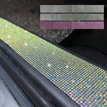 1pc Car Threshold Decoration Strip With Diamond Inlay Car Threshold,Car Anti-Collision Tape Door Edge Sticker DIY Car Accessories - A - View 5